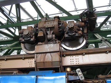 das Fahrgestell ist oben